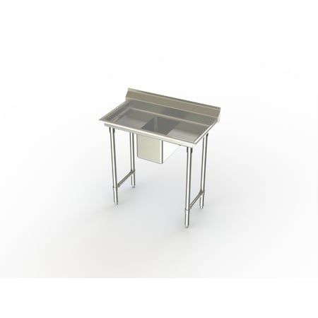 Aero Manufacturing Convenience Store Sinks 1 Comp, 11.5" Drainboard, 14"WX10" L-R Bowl 3CS1-1410-11.5LR